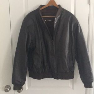 Men’s  Vintage Leather Bomber style jacket